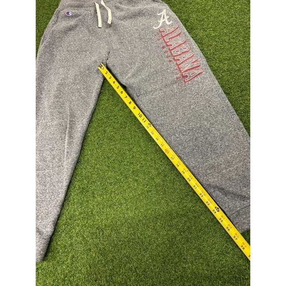 Alabama Crimson Tide Sweatpants Mens Large Gray Champion Football Fleece Lined - Picture 5 of 6